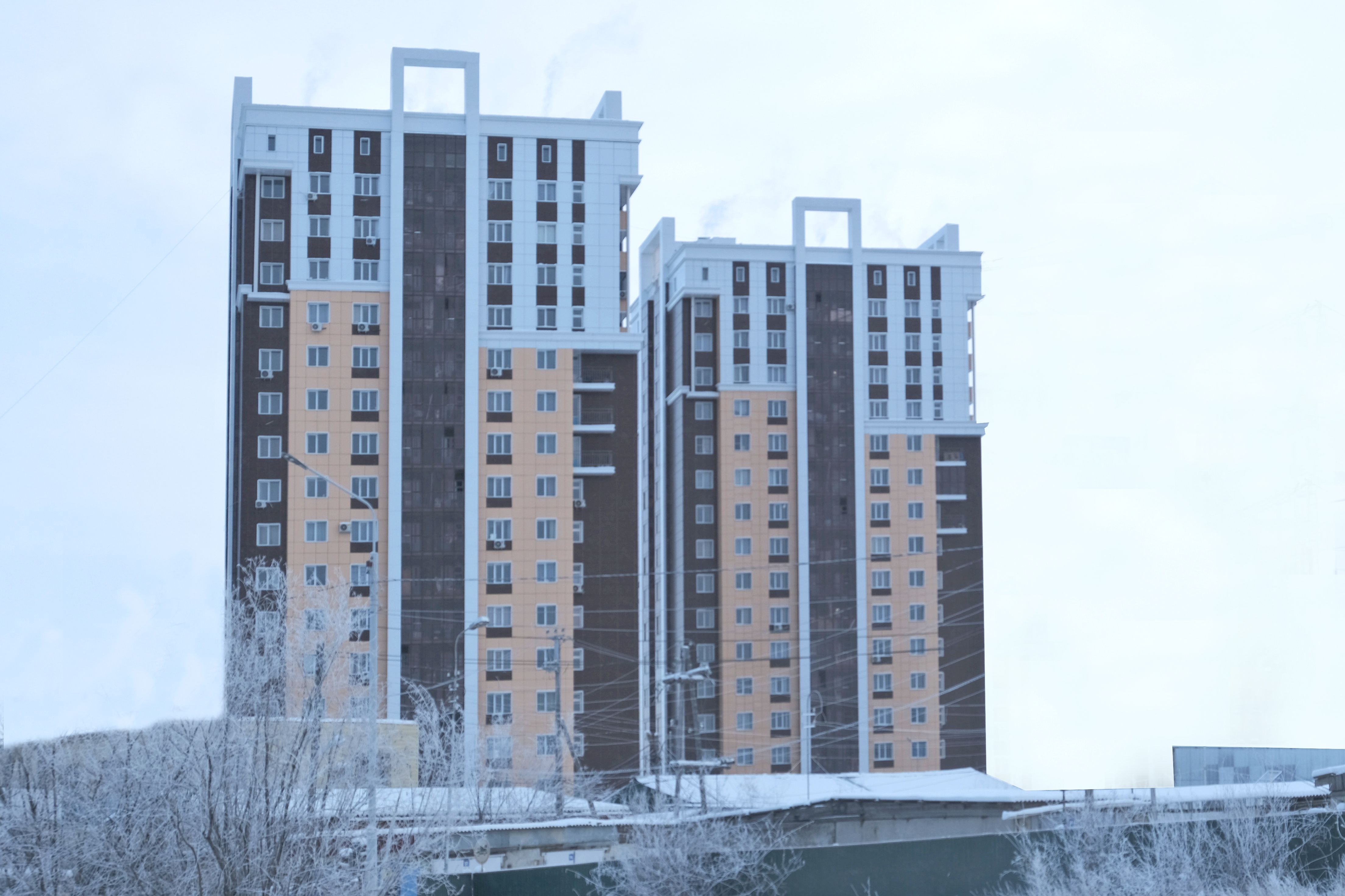 Многоквартирные жилые дома по ул. Уткина в квартале 68 г. Якутск